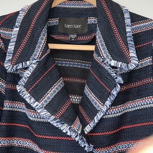 KAREN KANE fringe trim jacket